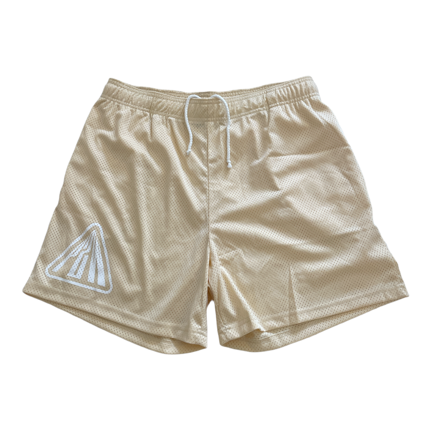 P2W Mesh Shorts Cream