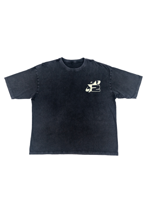 Black Faded Tee