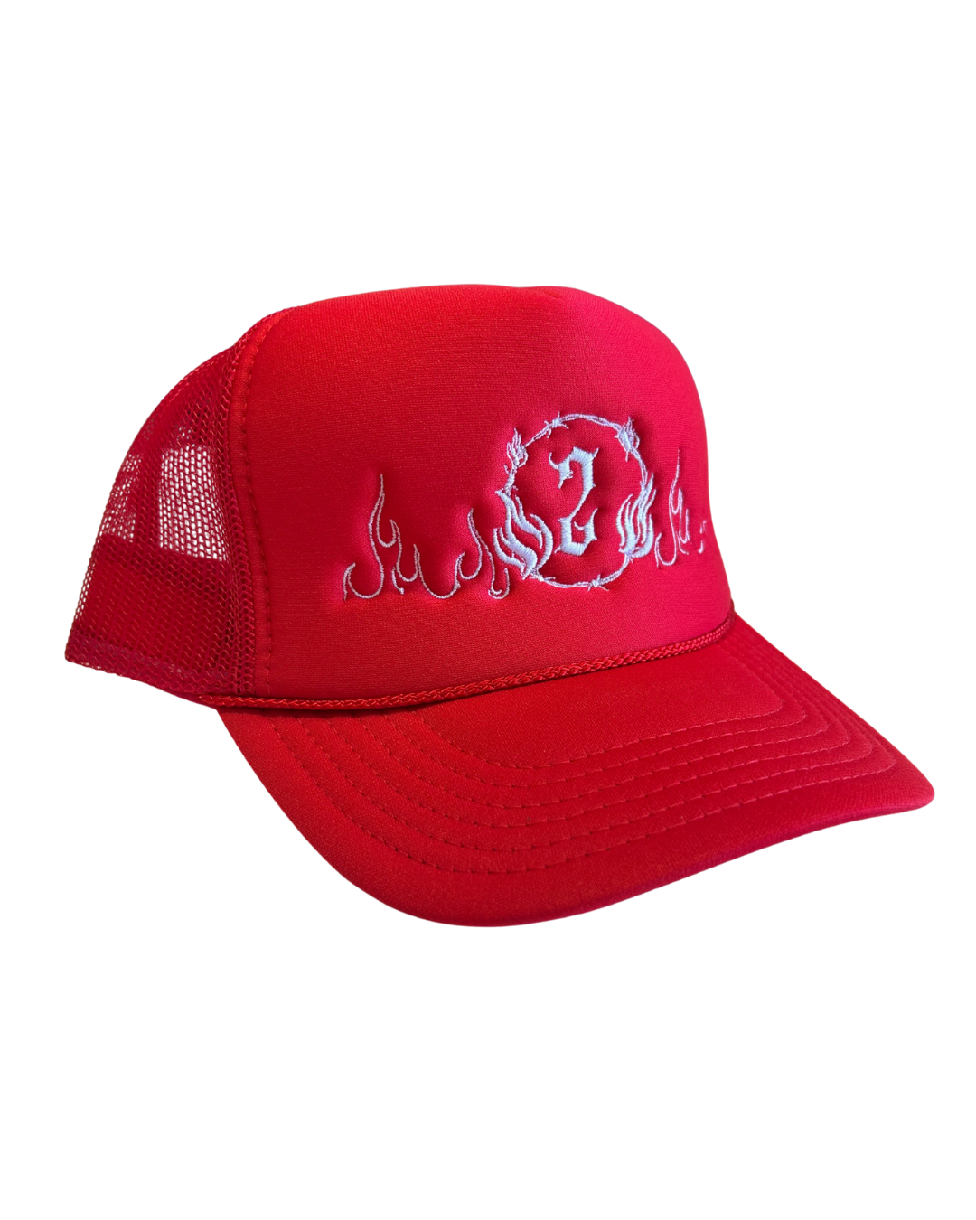 Red 2 Flame Trucker Hat